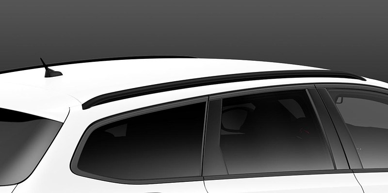 ダーククロームライオンエンブレム/ブラックフロントグリル、ブラックドアミラー＆ブラックサイドウィンドウモール、ブラックルーフレール（SWのみ）、18インチブラックアロイホイール「SAPHIR」を特別装備