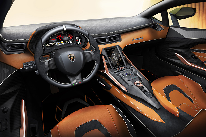 ランボルギーニ シアンのインテリア
