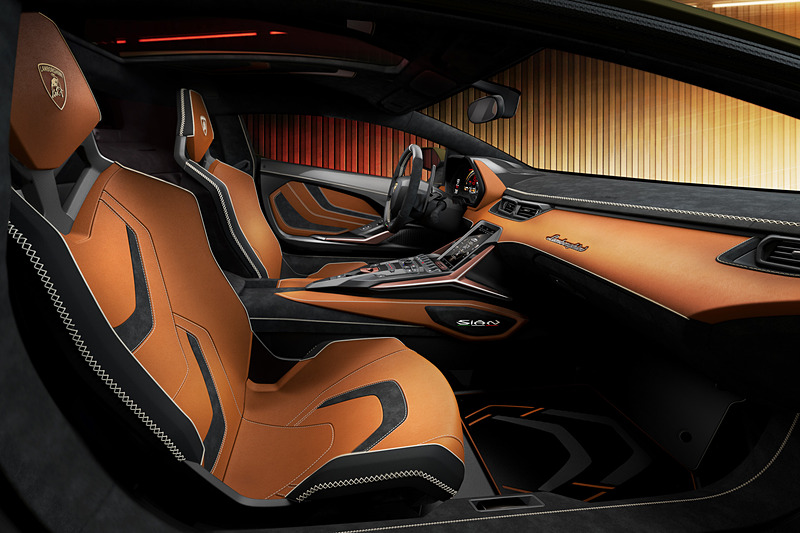 ランボルギーニ シアンのインテリア