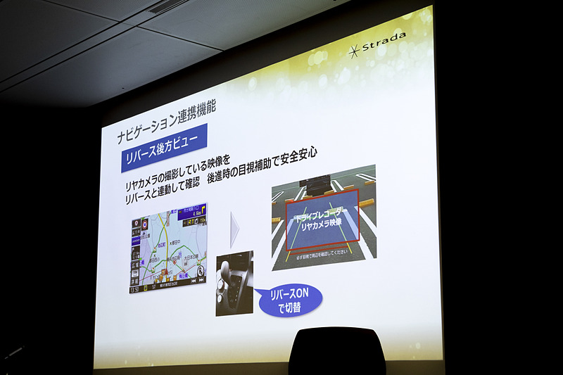 リバース後方ビュー機能を搭載