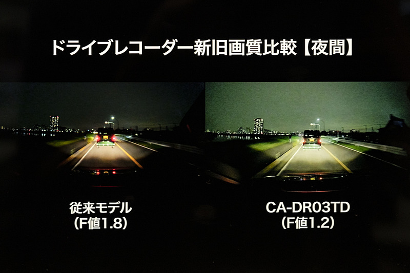 ドライブレコーダーの新旧比較