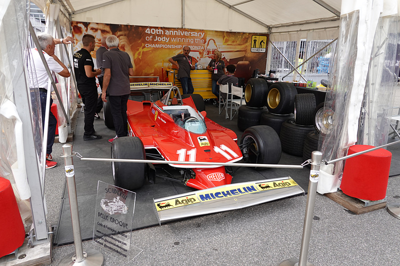 11号車 フェラーリ 312T4。ジョディ・シェクター選手が1979年にチャンピオン獲得したマシン