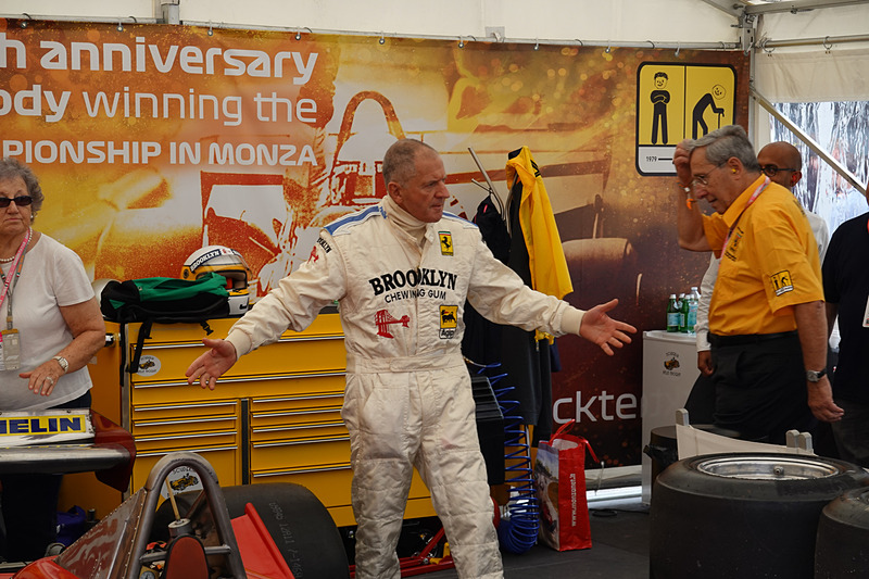モンツァに登場したシェクター選手。1979年のF1チャンピオン
