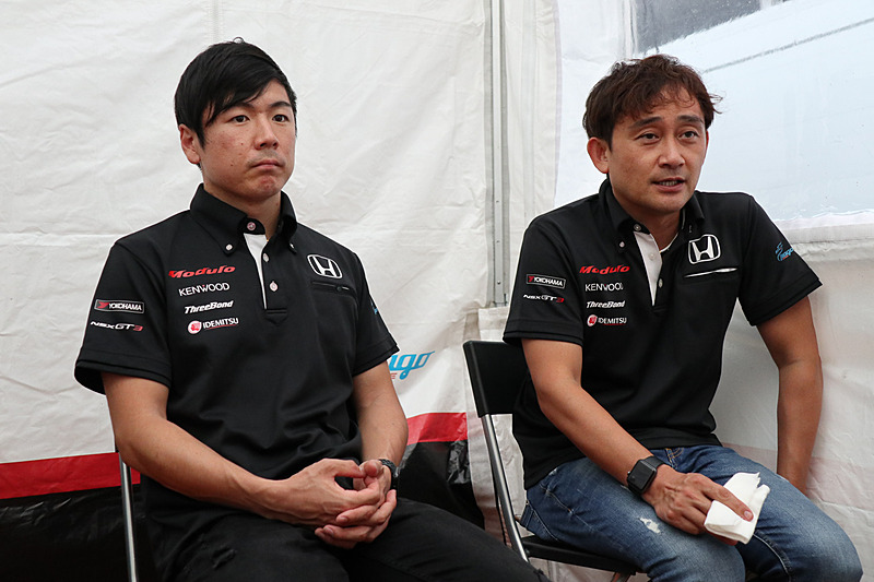 Modulo Drago CORSEの大津弘樹選手（左）と道上龍選手（右）