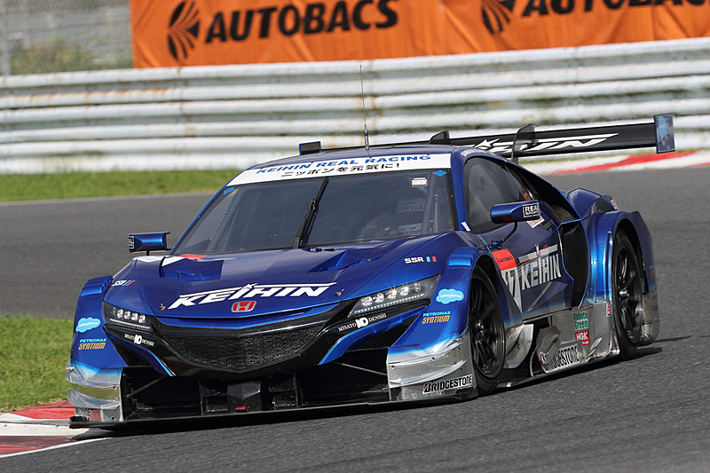 ウォームアップでは突如マシンを停止させ、ヒヤリとさせた17号車 KEIHIN NSX-GT