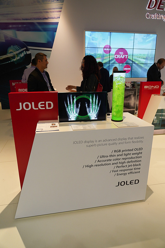 JOLEDの展示コーナー