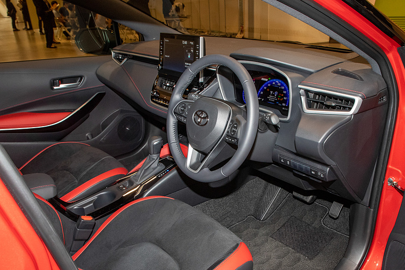 インテリアの感じ。撮影はカローラ スポーツ