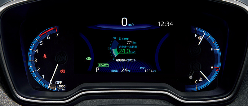 W×BとHYBRID W×Bに標準装備するオプティトロンメーター＋7.0インチTFTカラーマルチインフォメーションディスプレイ