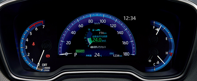 W×BとHYBRID W×Bに標準装備するオプティトロンメーター＋7.0インチTFTカラーマルチインフォメーションディスプレイ