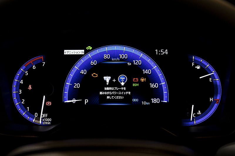 W×Bにはオプティトロンメーターと7.0インチ液晶を組み合わせたコンビネーションメーターを採用