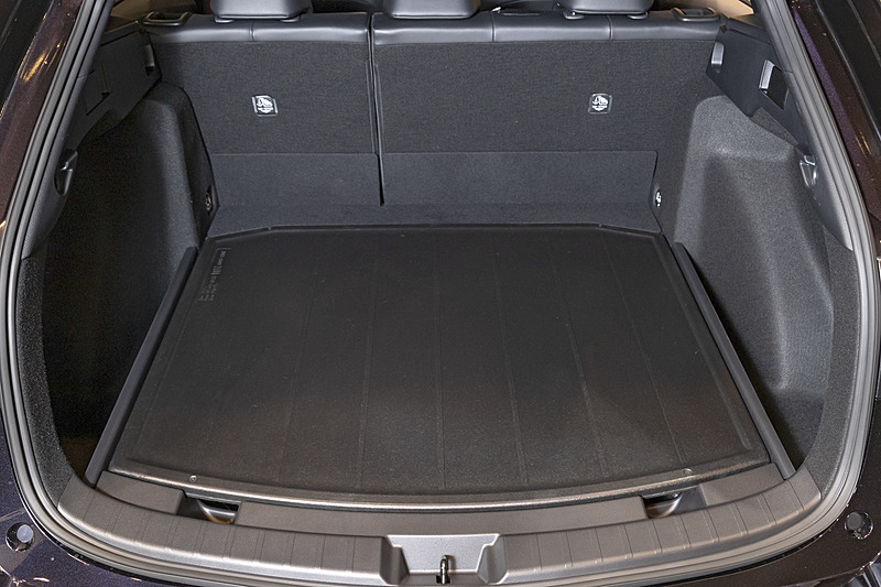 リバーシブルデッキボードの裏面は樹脂仕上げ。汚れ物や濡れた荷物を積むのに便利そう