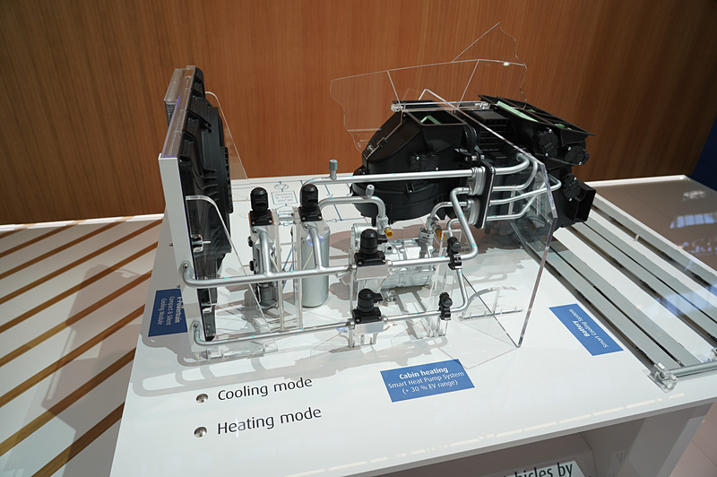 ヴァレオブースに展示されていたバッテリー冷却システム