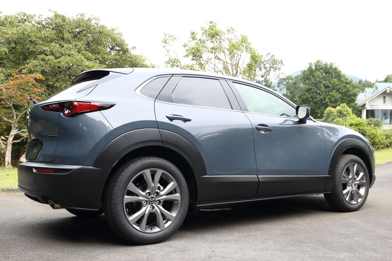 サイドのボディパネルは余計なプレスラインを排除し、柔らかな面で光の移ろいを表現