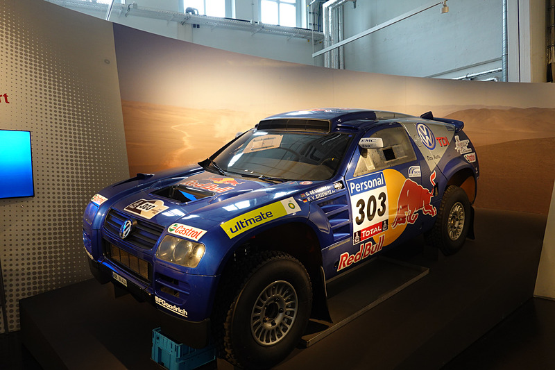 フォルクスワーゲンのパリダカ車両も展示されていた