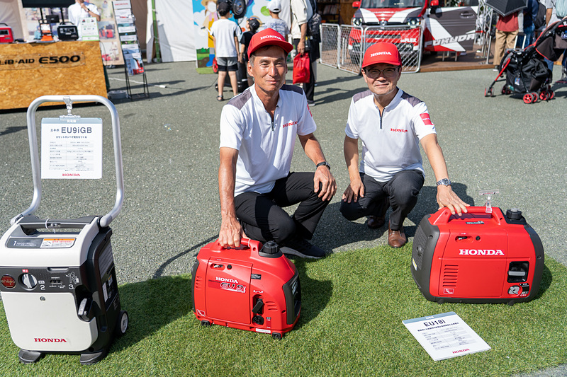 発電機について色々教えてくださったスタッフさん、ありがとうございました！
