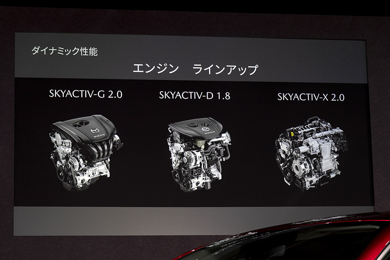 3種類のエンジンをラインアップ