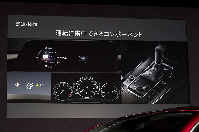 運転に集中できるコンポーネント