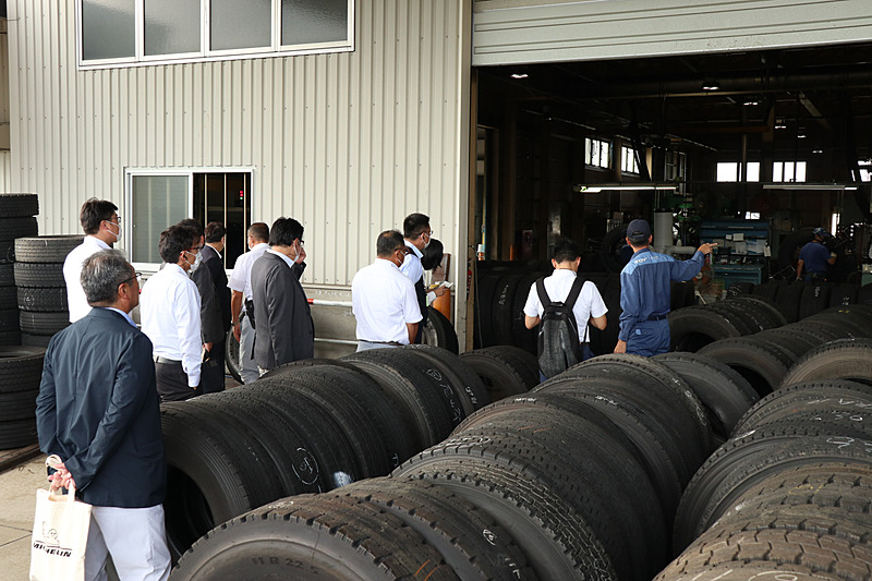 今回は工場内の撮影がNGとなった。タイヤをリトレッドする工場の詳細は関連記事を参照いただきたい