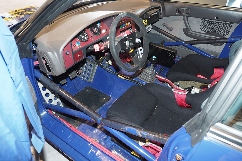 優勝したレガシィ RSの車内
