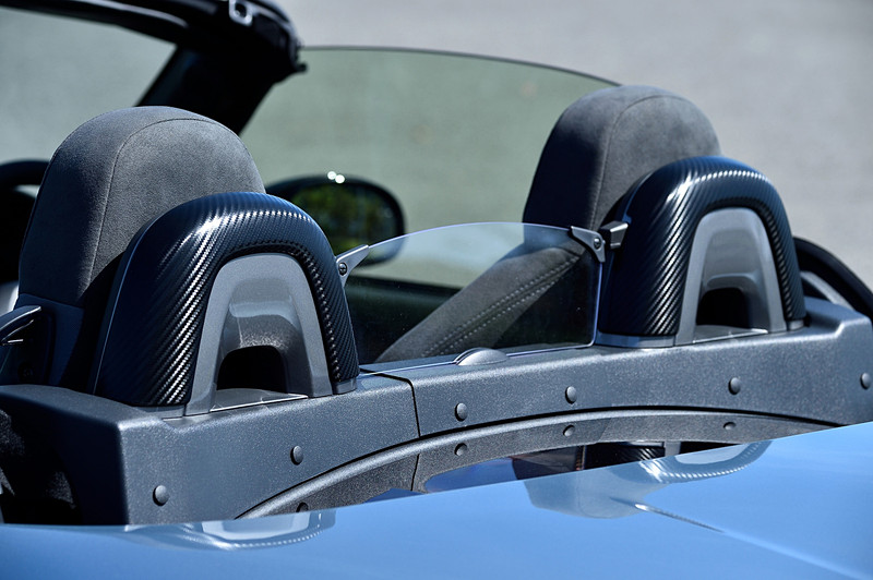 フロントウィンドウまわりやドアミラー、ルームミラー、シートバックの加飾がカーボン調になる「ドレスアップパック」も用意