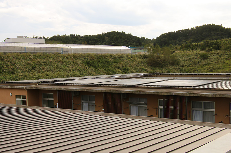 市原園では売電向けのソーラーパネルを設置しており、いざという時には自分たちでも使える構造になっているが、今回は導入後の取り扱い講習を受ける前で残念ながら利用できなかったという。今後は講習を受け、井戸水のポンプ用に使いたいとのこと