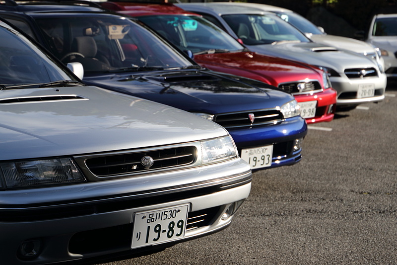 レストアされた歴代のレガシィが揃っていた