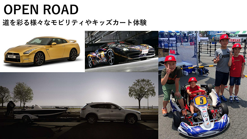 OPEN ROADで展開されるプログラム