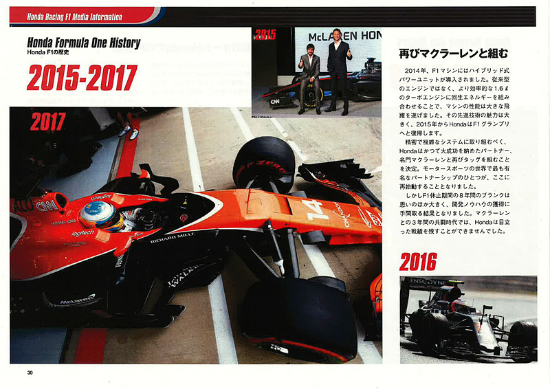 ホンダF1活動に関する資料