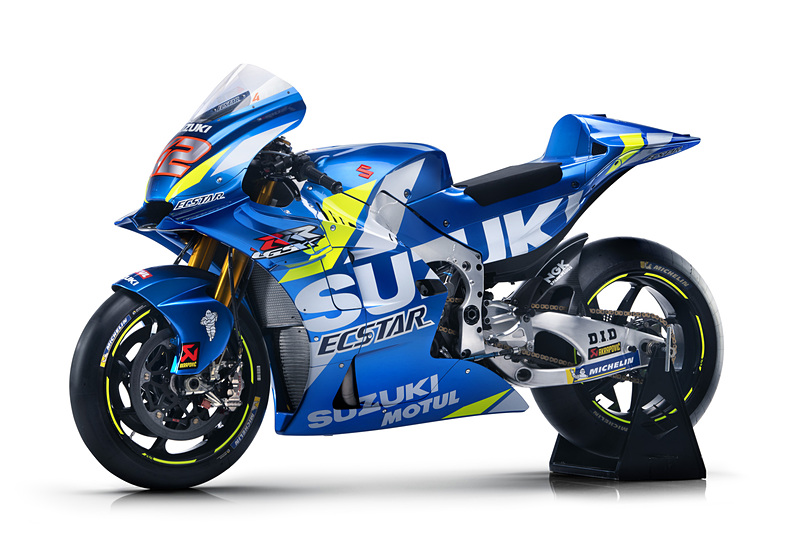 ＃42 アレックス・リンス選手、＃36 ジョアン・ミル選手のGSX-RRを展示