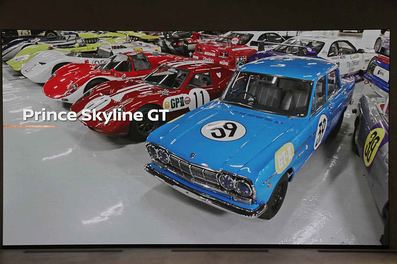 ヘリテージゾーンには高解像度の220インチLEDスクリーンを設置。貴重な歴史的動画コンテンツ、企画展示車の解説などを放映予定