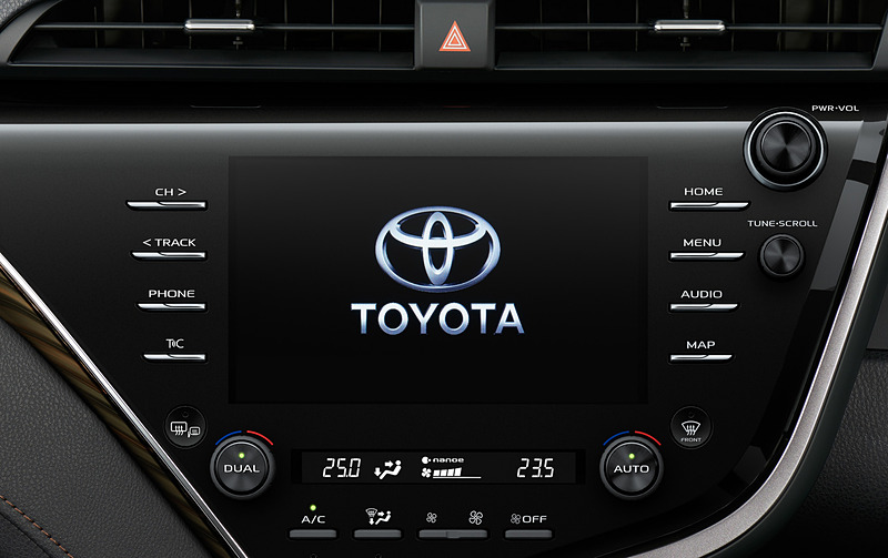 センタークラスターパネル一体型8インチディスプレイオーディオ（Xを除いて標準装備）