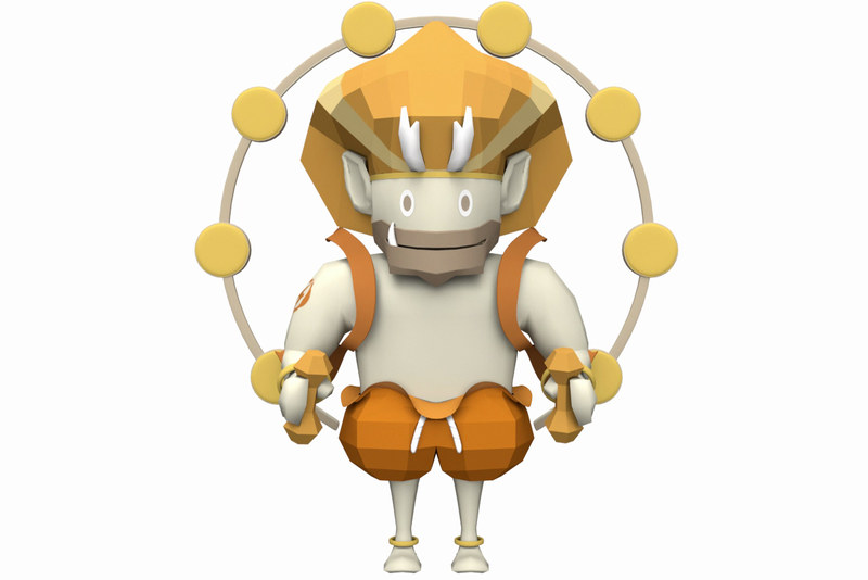 風神・雷神のキャラクター「フージン」（左）と「ラージン」（右）