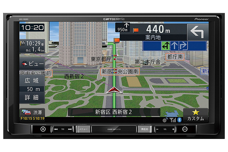 新たに9V型HDモニターを採用した「AVIC-RQ903」