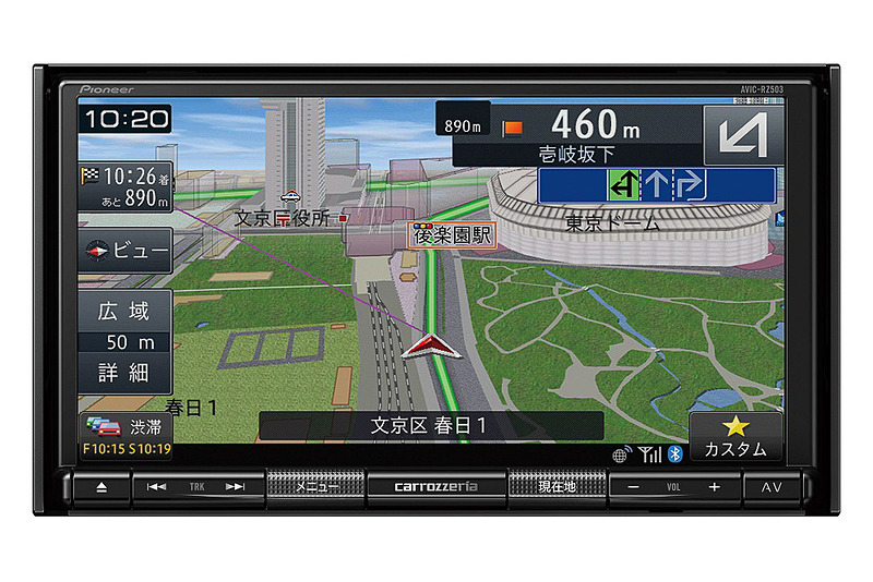 2D（180mm）メインユニットタイプの「AVIC-RZ503」