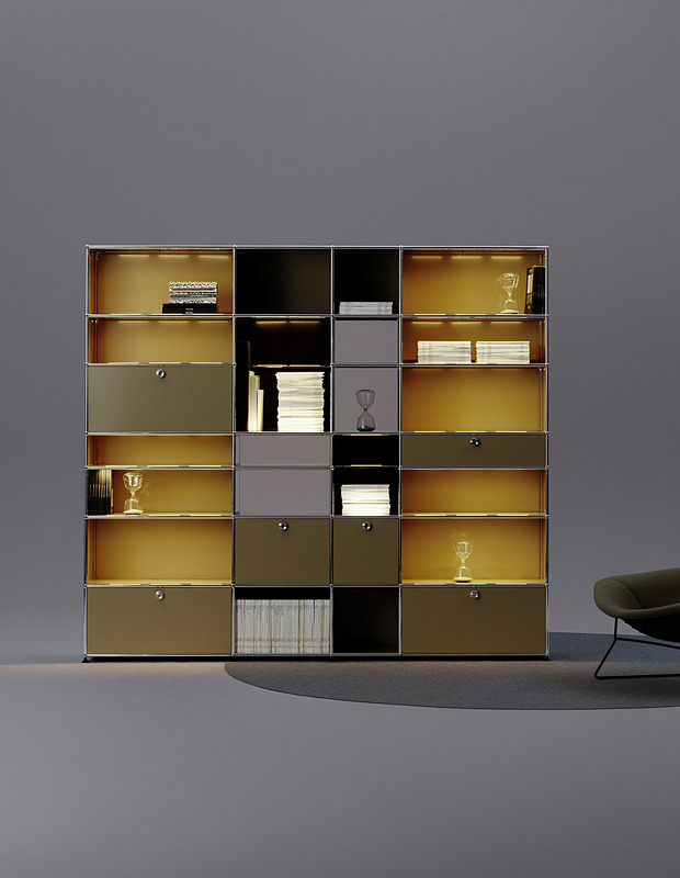 システム収納家具「USMハラーE」USM U. シェアラー・ソンズ