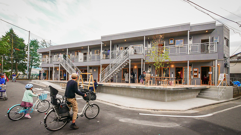 ナリワイ型賃貸集合住宅「欅の音terrace」つばめ舎建築設計＋スタジオ伝伝