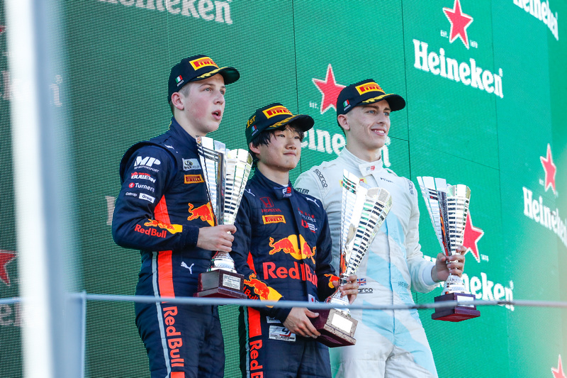 イタリアのレース2で優勝した角田裕毅