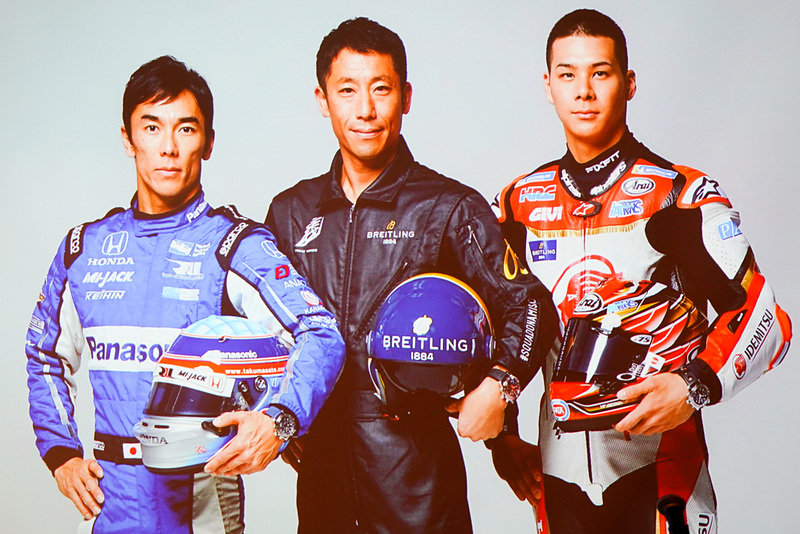 「ジャパン・レーサーズ・スクワッド」に参加する佐藤選手、室屋選手、中上選手