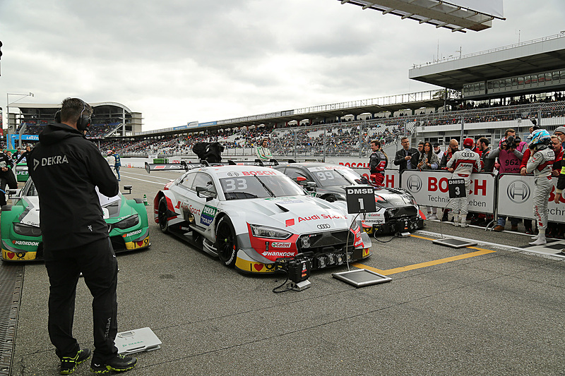 パルクフェルメで歓喜の様子のラスト選手