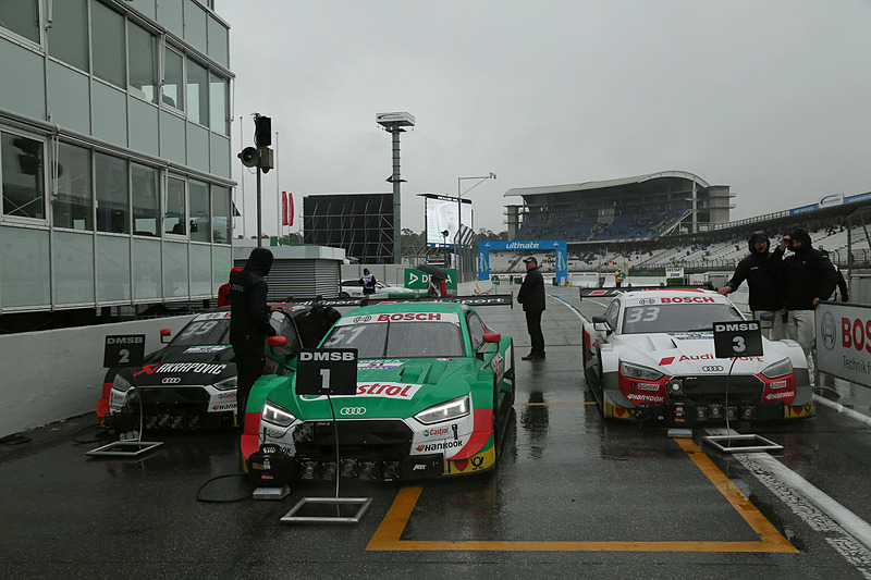 パルクフェルメで歓喜に沸くアウディ勢