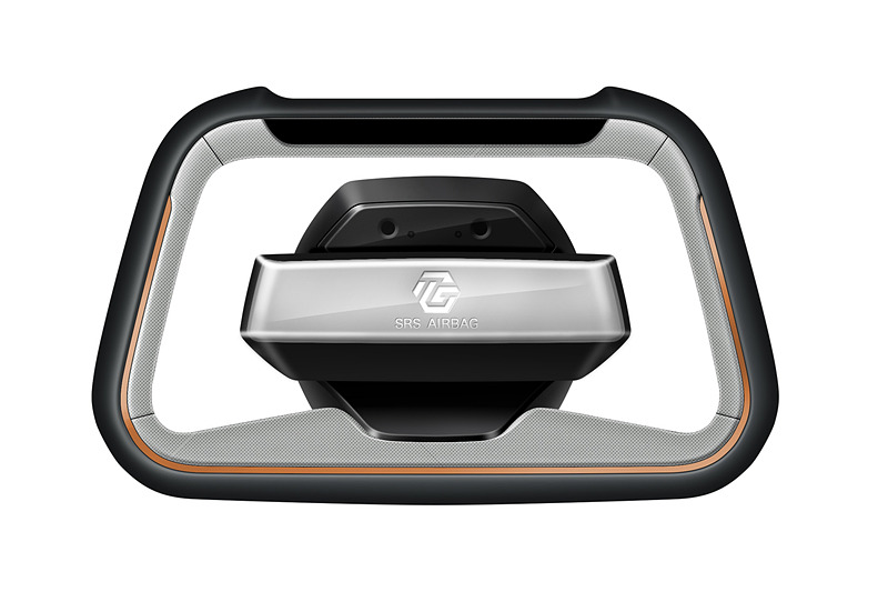 人とシステムが協調してクルマを操作する「ヒューマン・マシン・インターフェイス機能」を付加。カメラとセンサーでドライバーの状態を感知する「見守り機能」や、光や振動などで情報を提示する「インフォメーション機能」を搭載する「ハンドルモジュール」