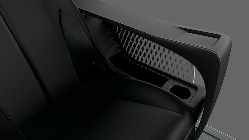 リゾートツアラー コンセプトのボディサイズは5300×1950×2174mm（全長×全幅×全高）。室内空間は3290×1735×1465mm（室内長×室内幅×室内高）で乗車定員は5人