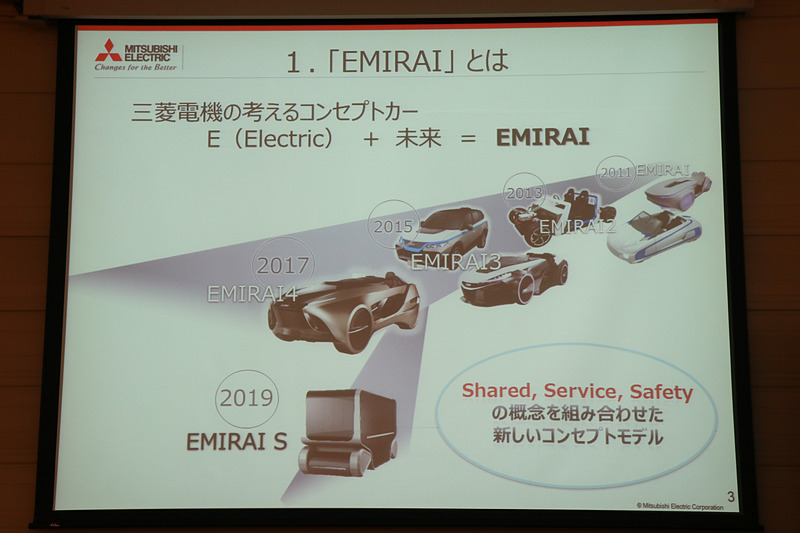 「EMIRAI」シリーズの歴史。EMIRAI Sは東京モーターショー 2017で公開された「EMIRAI 4」とは異なる方向性で進化