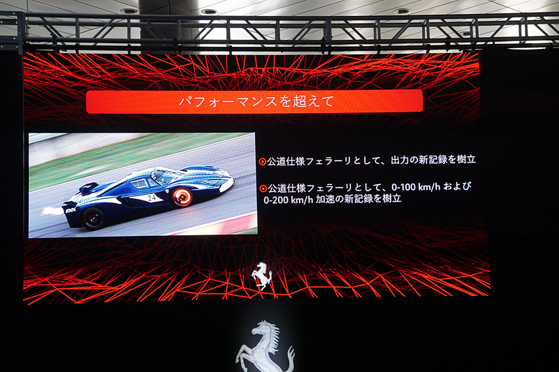 SF90 Stradaleを紹介するプレゼンテーションのスライド