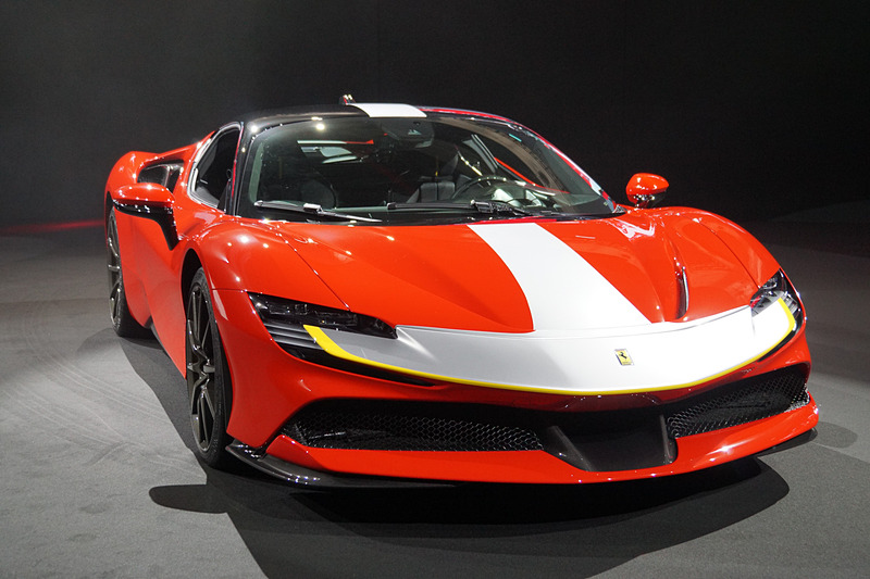 日本初公開された「SF90 Stradale」