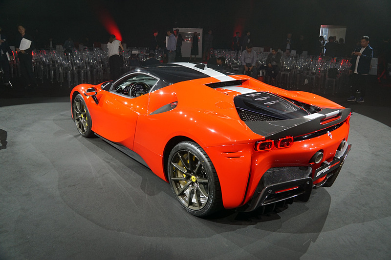 日本初公開された「SF90 Stradale」