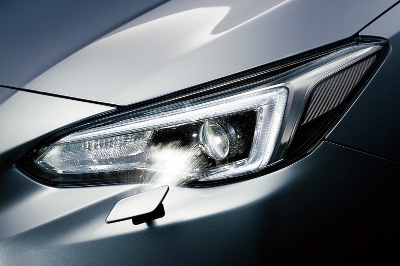 ヘッドランプウォッシャーの作動イメージ