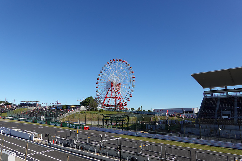 台風一過の青空となった鈴鹿サーキット