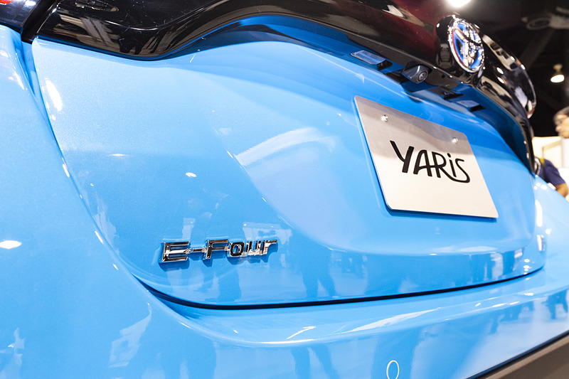 4WDモデルはリアハッチに「E-Four」のバッヂが付く