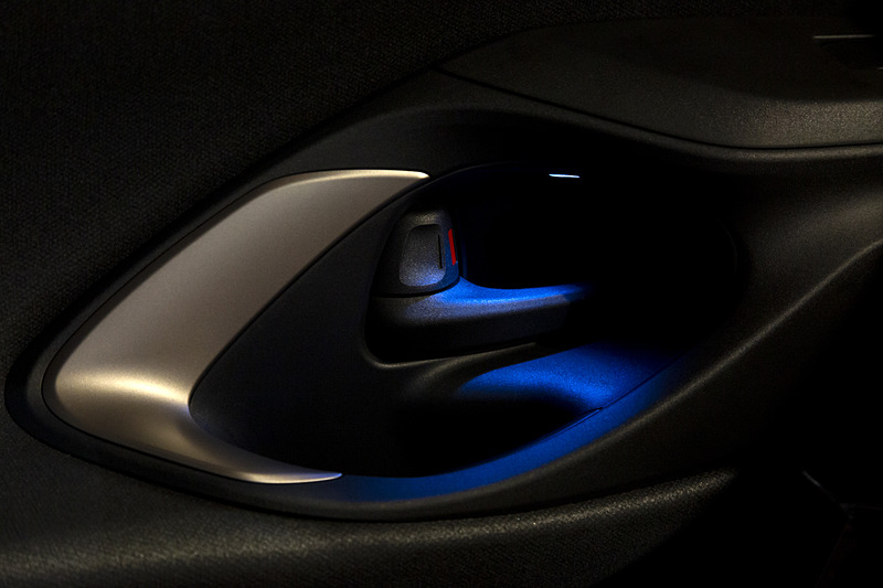 ドアハンドル部のイルミネーション